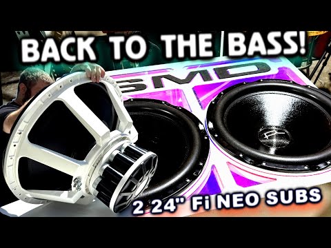 Finally Back to the Bass! Installing 2 new 24" neo-magnet subs to handle more power!