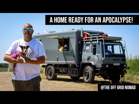 He Lives Full Time In An Ex Military Truck to "ESCAPE THE SYSTEM!"