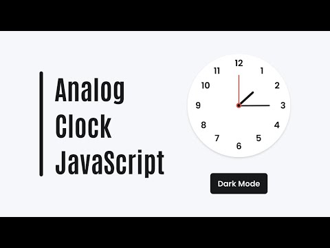 Create Analog Clock in HTML CSS & JavaScript