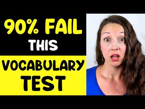 If you know these words, your English is AMAZING