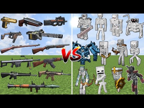 Which TaCZ Gun can Beat the Most Minecraft Skeletons in a Row?