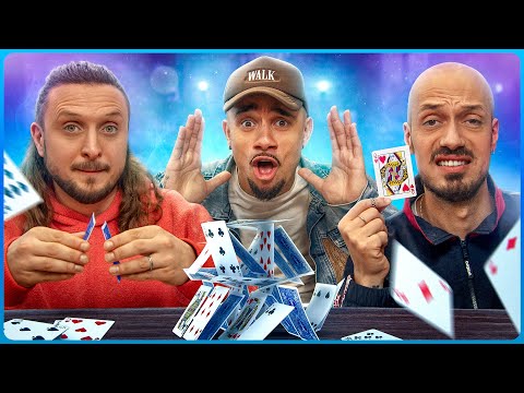 Yvick est le plus drôle. Et le plus nul en château de cartes. Mais le plus drôle.