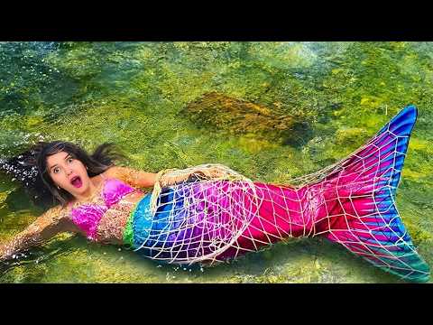 La sirena está atrapada en el río, necesitamos liberarla!