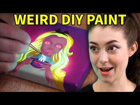 These weird DIY paints make unbelievable paintings!
