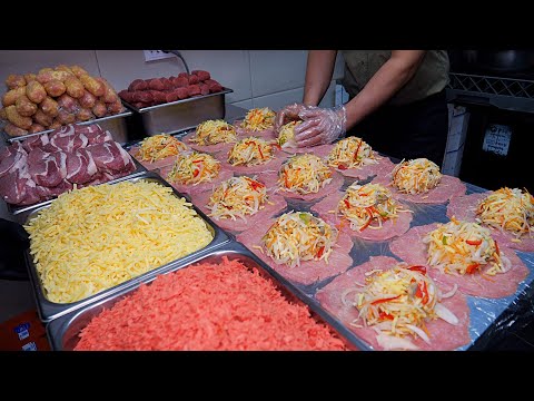 Even Japanese masters recognize its skill! 26-year-old cheese bomb Pork Cutlet / Korean street food
