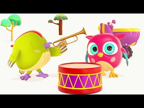 Развивающие мультики Совенок Хоп хоп. Музыкальные инструменты. Сборник для малышей @OwletHophop