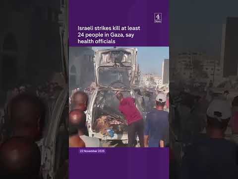 At least 24 dead in Israeli strikes in Gaza