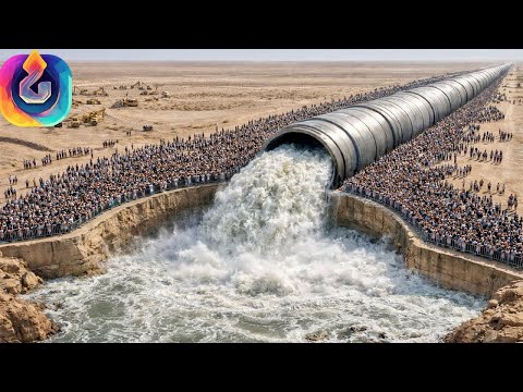 Wie Saudi-Arabien Milliarden Liter Meerwasser durch riesige Pipelines in die Wüste pumpt!