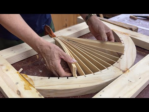 Creative Woodworking Projects // Create A Unique Design From Wood Scraps And Strips