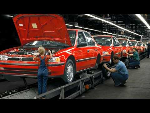 US Retro Honda Factory: Building Honda Accord & Civic was built  [Secret Manufacturing process]