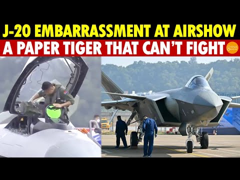 J-20 Embarrassment at Airshow! China’s 5th-Gen Jets Are Just Wobbly Prototype Runs