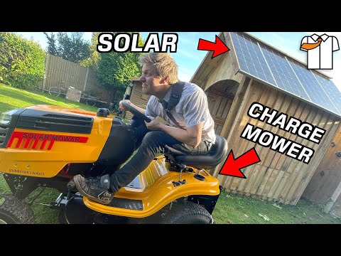EV Mower Conversion with Solar Charging Station