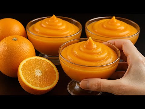 🍊 Orange mousse in just 5 minutes! My favorite Italian dessert – so creamy & delicious!