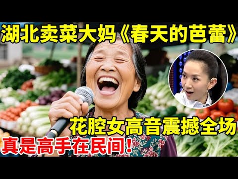 高手在民间!湖北卖菜大妈一首《春天的芭蕾》,花腔女高音震惊全场!【王芳王为念访谈】