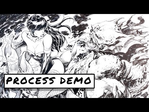 Dynamic Drawing with Pencils and Ink