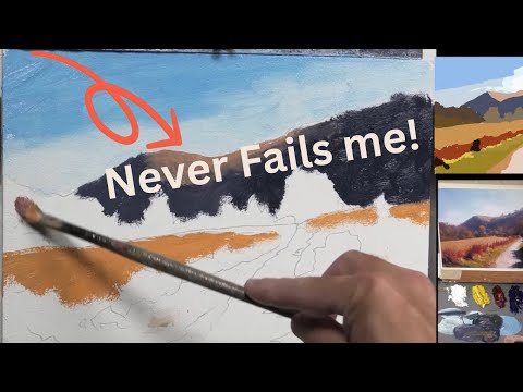 Try this for better results - Oil Painting Full Tutorial