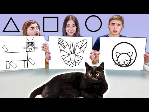 КТО ЛУЧШЕ НАРИСУЕТ ГЕОМЕТРИЧЕСКИМИ ФИГУРАМИ как в игре в кальмара в реальной жизни