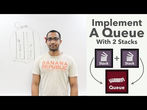 Implement A Queue Using Stacks - The Queue ADT ("Implement Queue Using Stacks" on LeetCode)