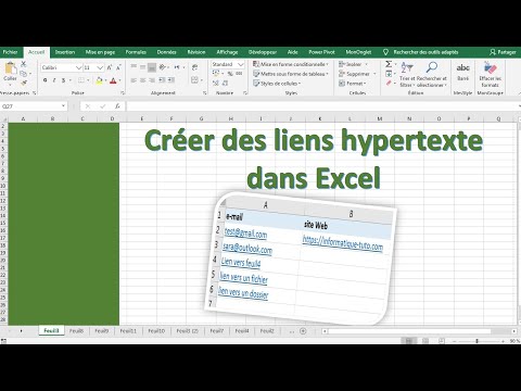 comment créer un lien hypertexte Excel