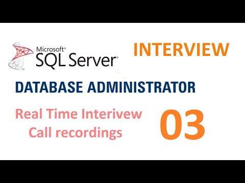 Real time MS SQL Server DBA Experienced Interview Questions and Answers - Interview 3