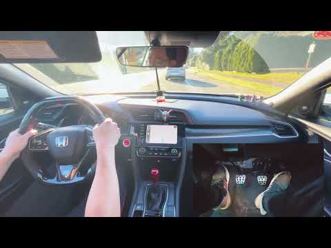 Sunny Morning City Drive in 2020 Civic Si [4K POV | No Commentary]