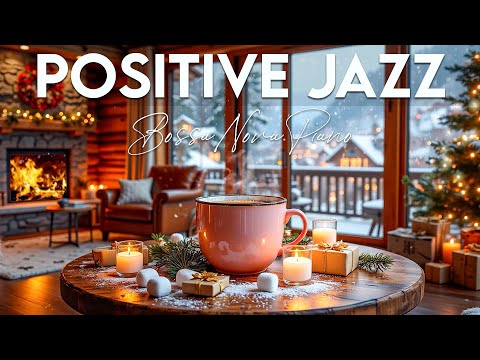 Positive Winter Jazz ❄️ Delicate December Coffee Jazz & Exquisite Bossa Nova Piano for Upbeat Mood