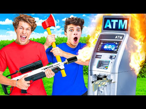 First to Break Into The ATM Keeps What's Inside!