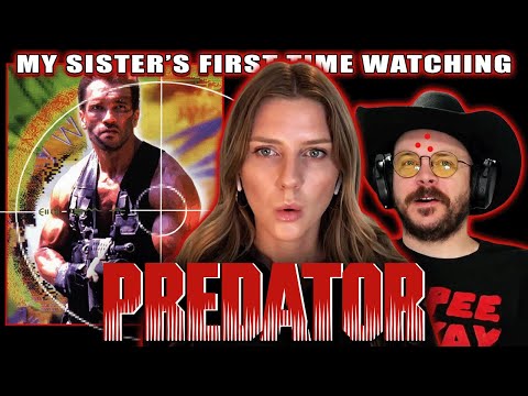 My Sister's First Time Watching Predator (1987) | Berly Movie Reaction | One Ugly Mutha...