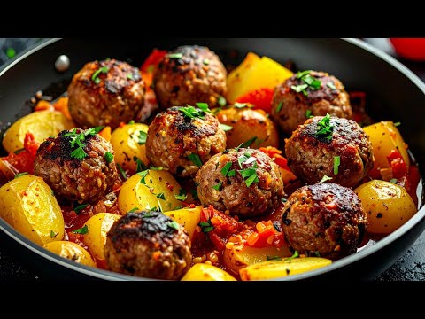 The most delicious minced meat with potatoes! The secret ingredient is in it! Simple and quick recip