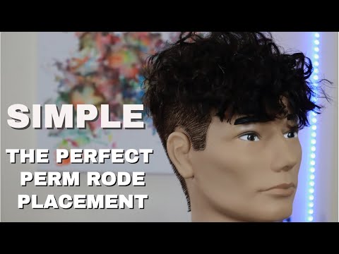MENS TOP PERM /BEST RODE PLACEMENT for a man perm, quick simple placement Ta77.