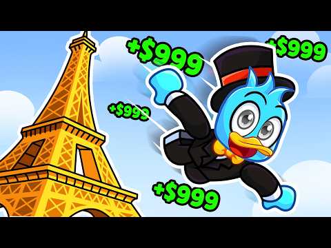 Milo is A BILLIONAIRE in Roblox Climb and Jump Tower