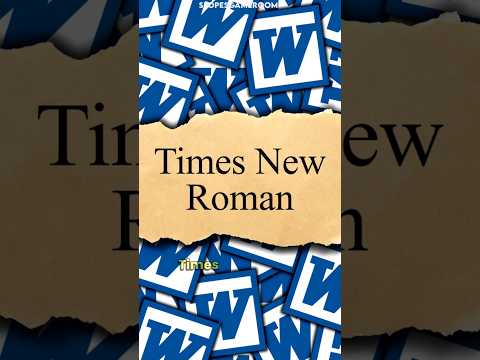 The Reason Microsoft Gave Up On Times New Roman #slopesgameroom #Microsoft #windows