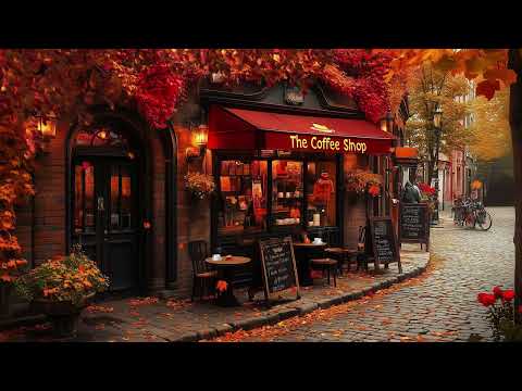 🎶 Elegant Autumn Jazz  🍂 Piano Coffeehouse Background Music
