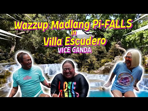 Wazzup Madlang Pi-FALLS in Villa Escudero | VICE GANDA