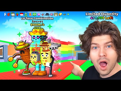 😱I Became TOP 1 in the World in Crafting 1B/S La Taco Combinasion and Put ALL Mutations on Steal ...