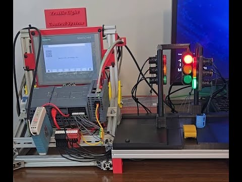 PLC Demo panel for Traffic Light Control