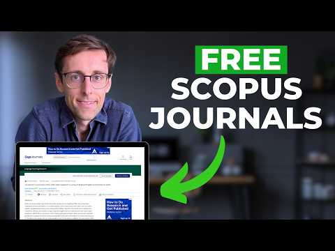 Find FREE Scopus Journals Fast in 2025 (5 Simple Hacks)