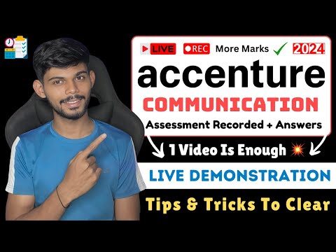 Accenture Communication Assessment Round 2024 | Live Test | Questions Answers & Tips
