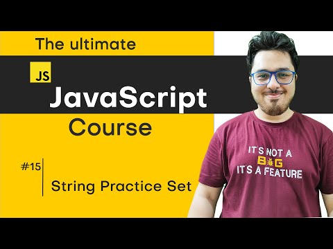 JavaScript Chapter 4 - Practice Set on Strings | JavaScript Tutorial in Hindi #15