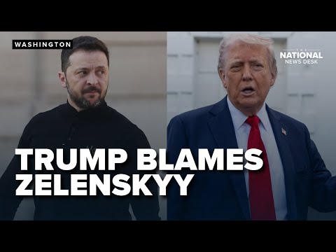 Trump blames Zelenskyy for Russia-Ukraine peace talks collapse