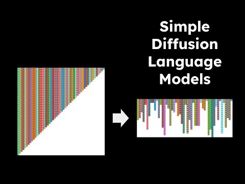 Simple Diffusion Language Models