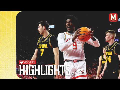 Maryland Men's Basketball Highlights | Iowa