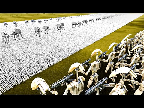 A BILLION STORMTROOPERS vs CLANKER INVASION in UEBS 2 Star Wars D-day