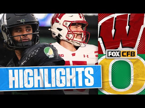 Wisconsin Badgers vs. No. 6 Oregon Ducks Highlights | FOX College Football