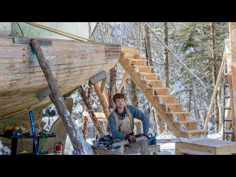 Finishing the Staircase up to the Deck - No. 30