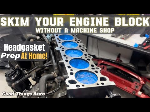 How To Skim your Engine Block! MLS Headgasket Prep at Home!