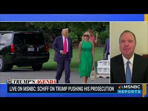 Schiff Reacts Live to Trump Threat Against Him