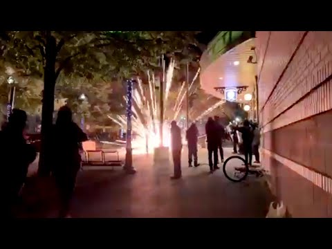 Looting, fireworks and tear gas during Grand Rapids riot