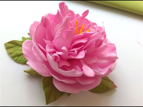 Так Просто Пионы из Фоамирана Вы еще не делали 🌺 На Резинку 🌺 Заколку🌺Ободок