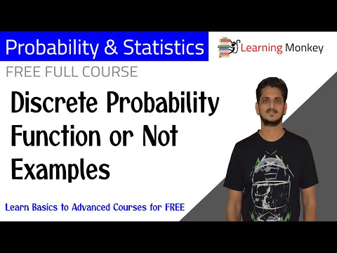 Discrete Probability Function or Not Examples || Lesson 45 || Algorithms || Learning Monkey ||